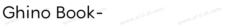 Ghino Book字体转换